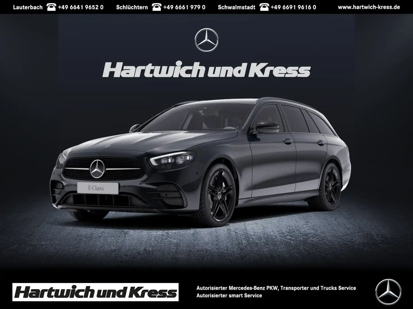 Mercedes-Benz E 300 E 300 T de AMG Night Edition+AHK+Totwinkel-Assiste Grau - 1