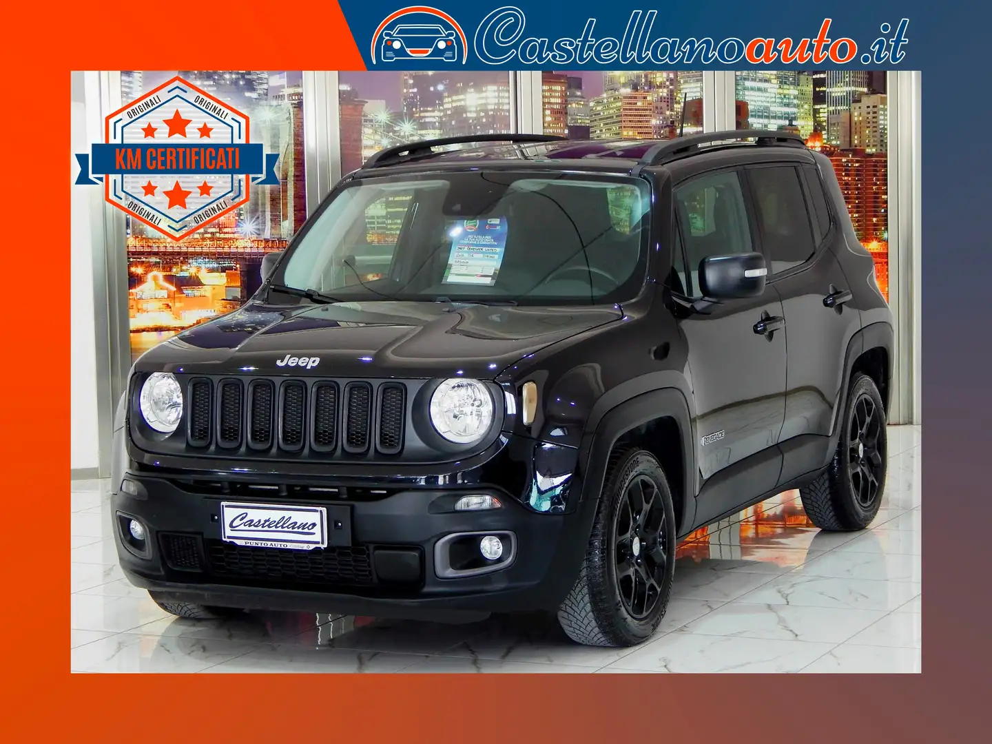Jeep Renegade 1.6 mjt Limited 120cv NAVI-PELLE-PARK-KAMERA Negro - 1