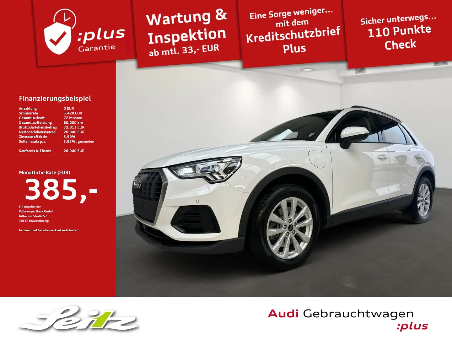 Audi Q3 45 TFSI e *LED*KAMERA*NAVI* Bianco - 1