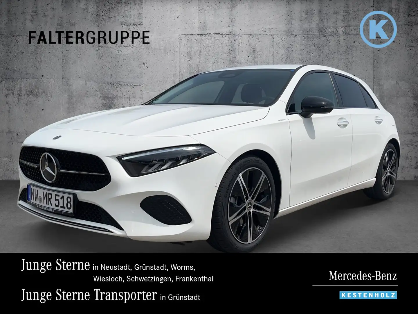 Mercedes-Benz A 180 A 180 PROGRESSIVE+NIGHT+KAM+AMBIENTE+SPUR/BREMS Weiß - 1