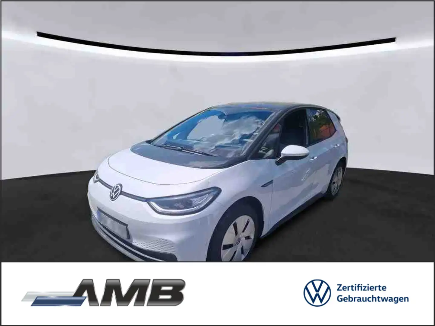 Volkswagen ID.3 Pro 58kWh/Matrix/HuD/Assist+/Navi/Pano/360° Weiß - 1