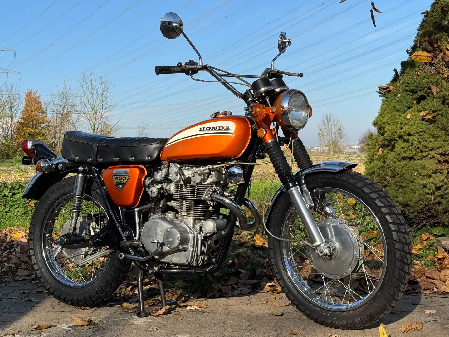 Honda CL 450 Scrambler im Originalzustand ! Orange - 1