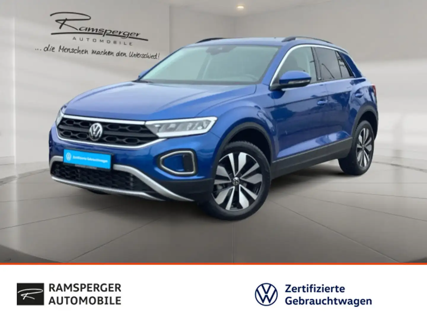 Volkswagen T-Roc 1.5 TSI DSG MOVE ACC LED Navi SHZ PDC Blau - 1