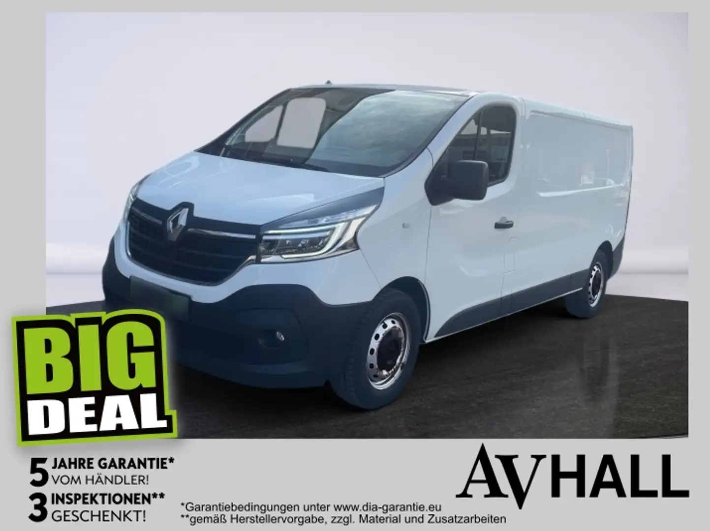 Renault Trafic L2H1 3.0t dCi 120 Rückfahrkamera,Klima Weiß - 1