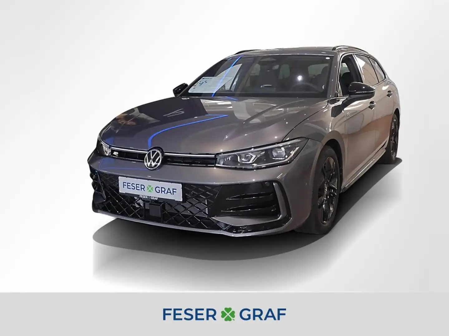 Volkswagen Passat 2.0 TDI 4M R-Line Black 360° AHK Pano 18" Grau - 1