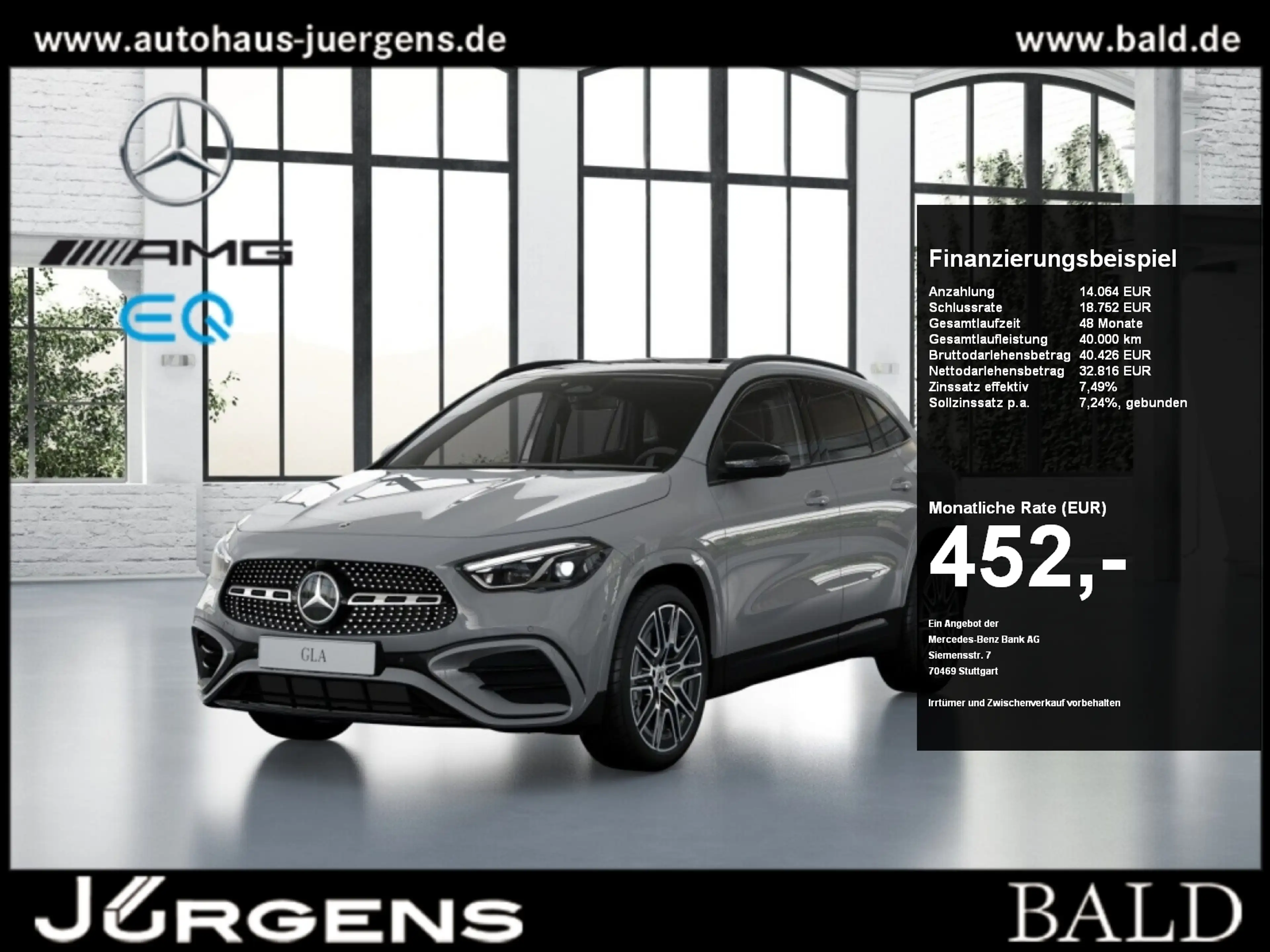 Mercedes-Benz GLA 220 d 4MATIC AMG-Sport+Pano+Distr+MLB+Night