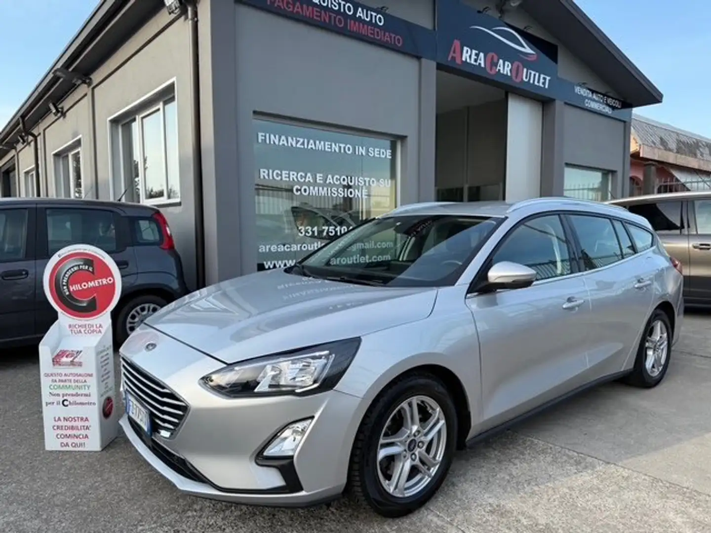 Ford Focus SW 1.5 ecoblue 120CV Business*KM 99.330*GARANZIA Zilver - 1
