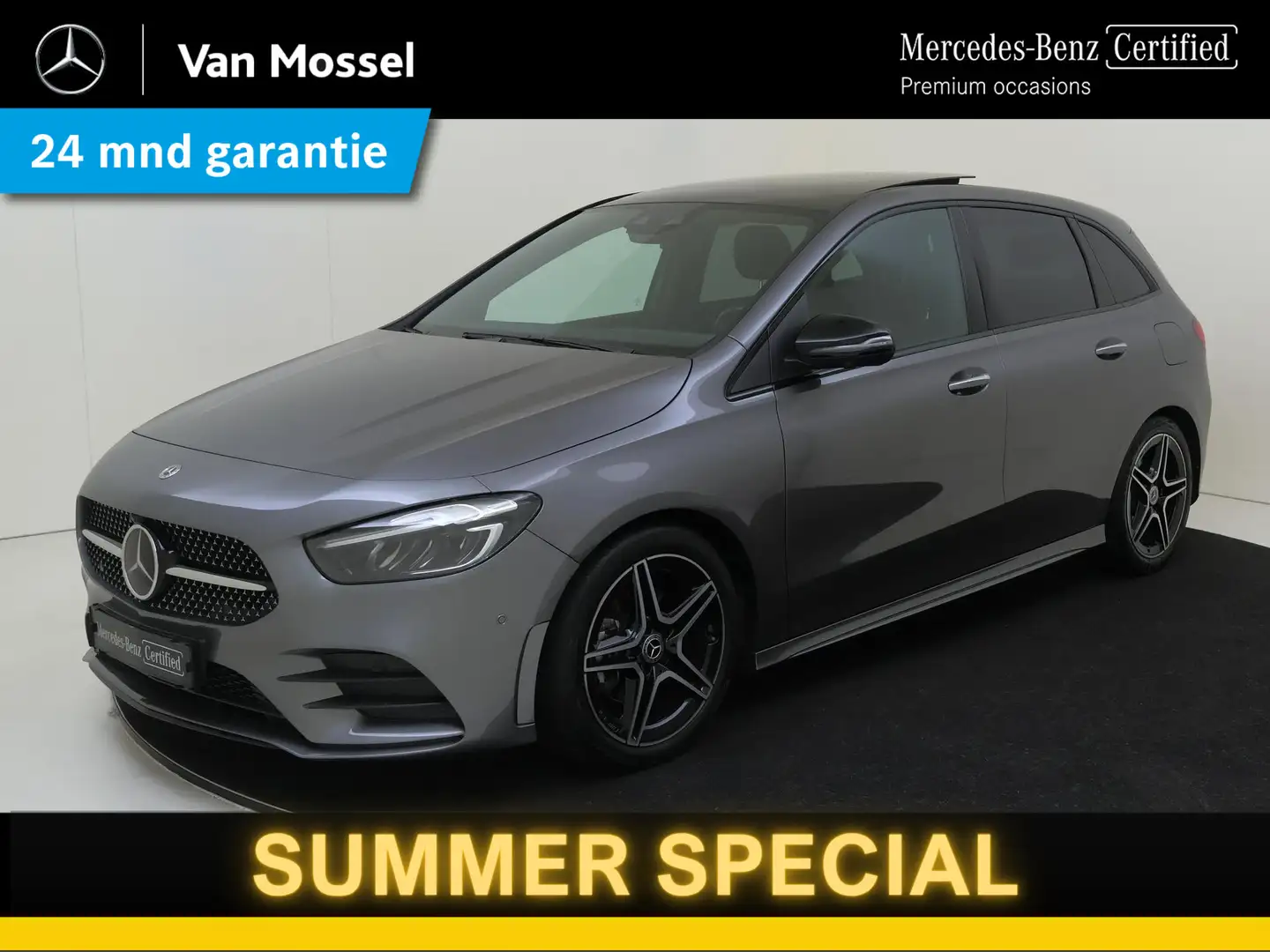 Mercedes-Benz B 180 AMG Line / Panorama-schuifdak / Rijassistentiepakk Grijs - 1