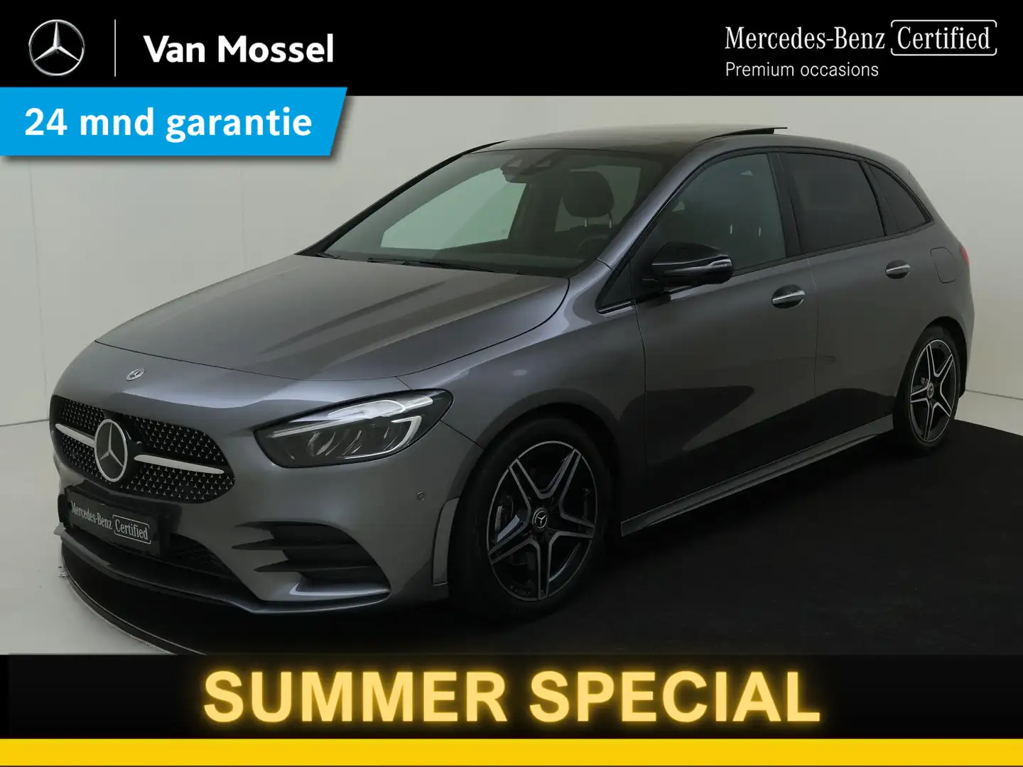 Mercedes-Benz B 180 AMG Line / Panorama-schuifdak / Rijassistentiepakk Gris - 1
