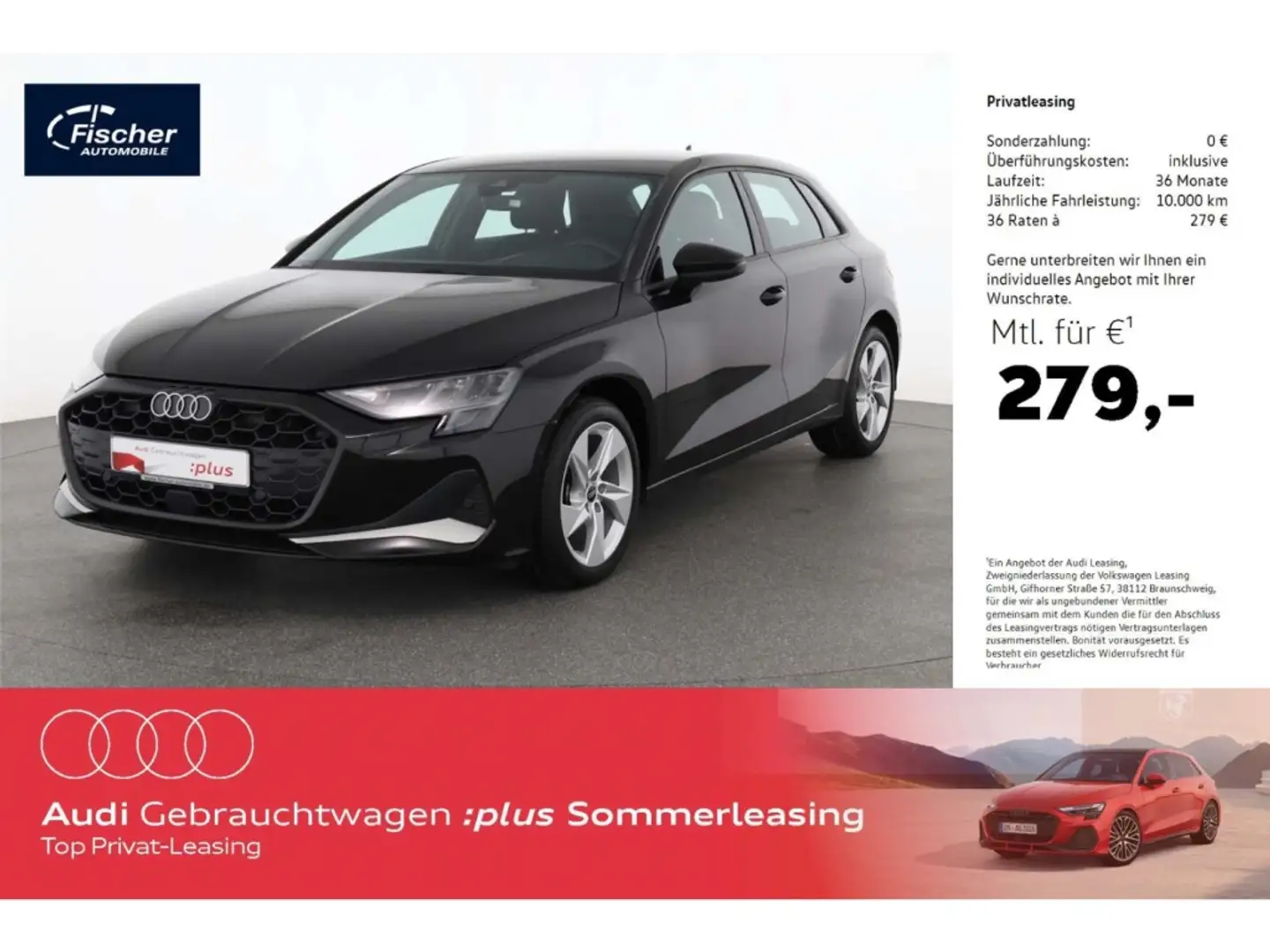 Audi A3 Sportback 35 TDI advanced HUD/SONOS/NAV/RFK Schwarz - 1