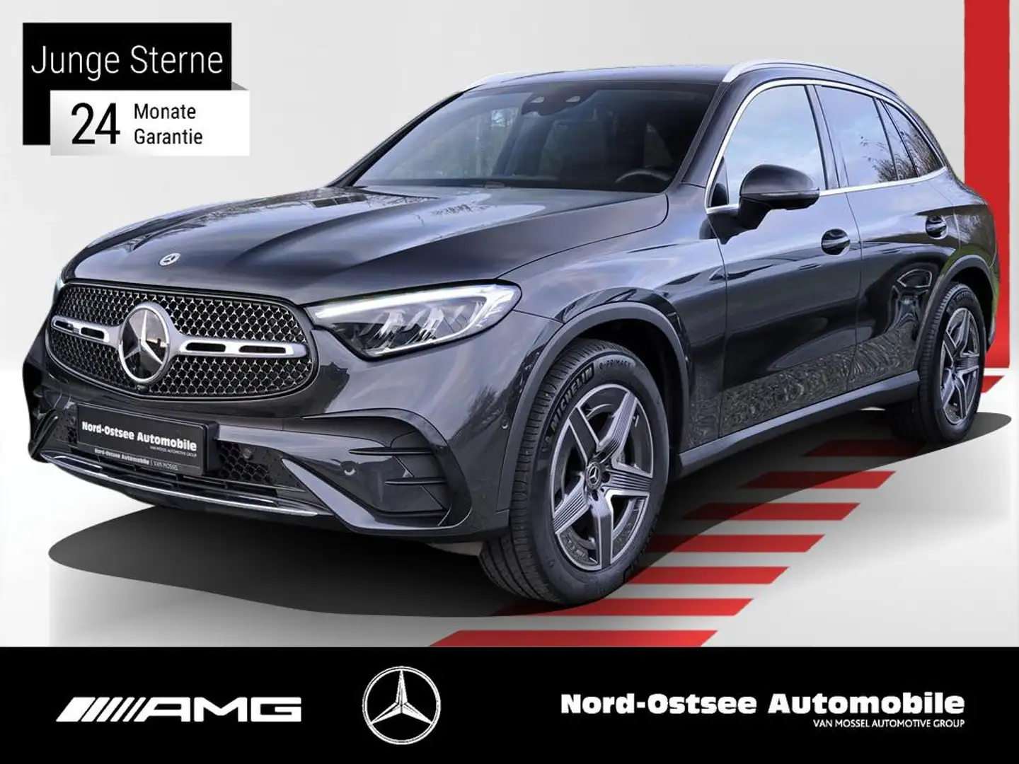 Mercedes-Benz GLC 300 d 4M AMG AHK SHZ MBUX KEYLESS-GO Grau - 1