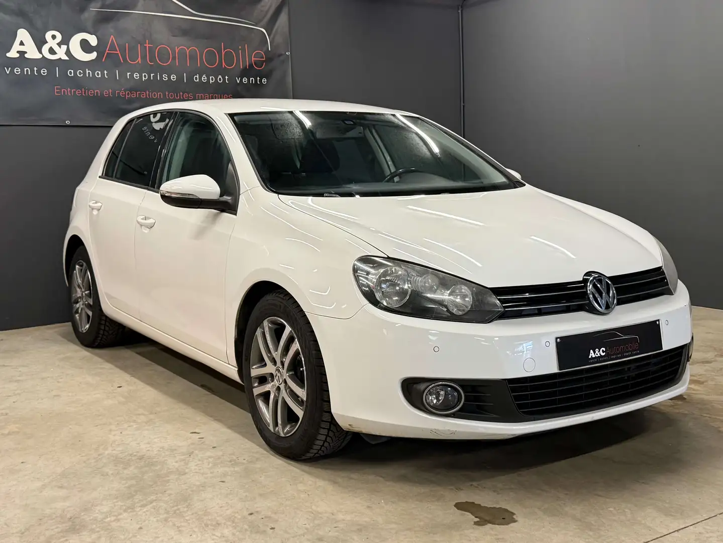 Volkswagen Golf 1.6 CR TDi  DSG Blanc - 1