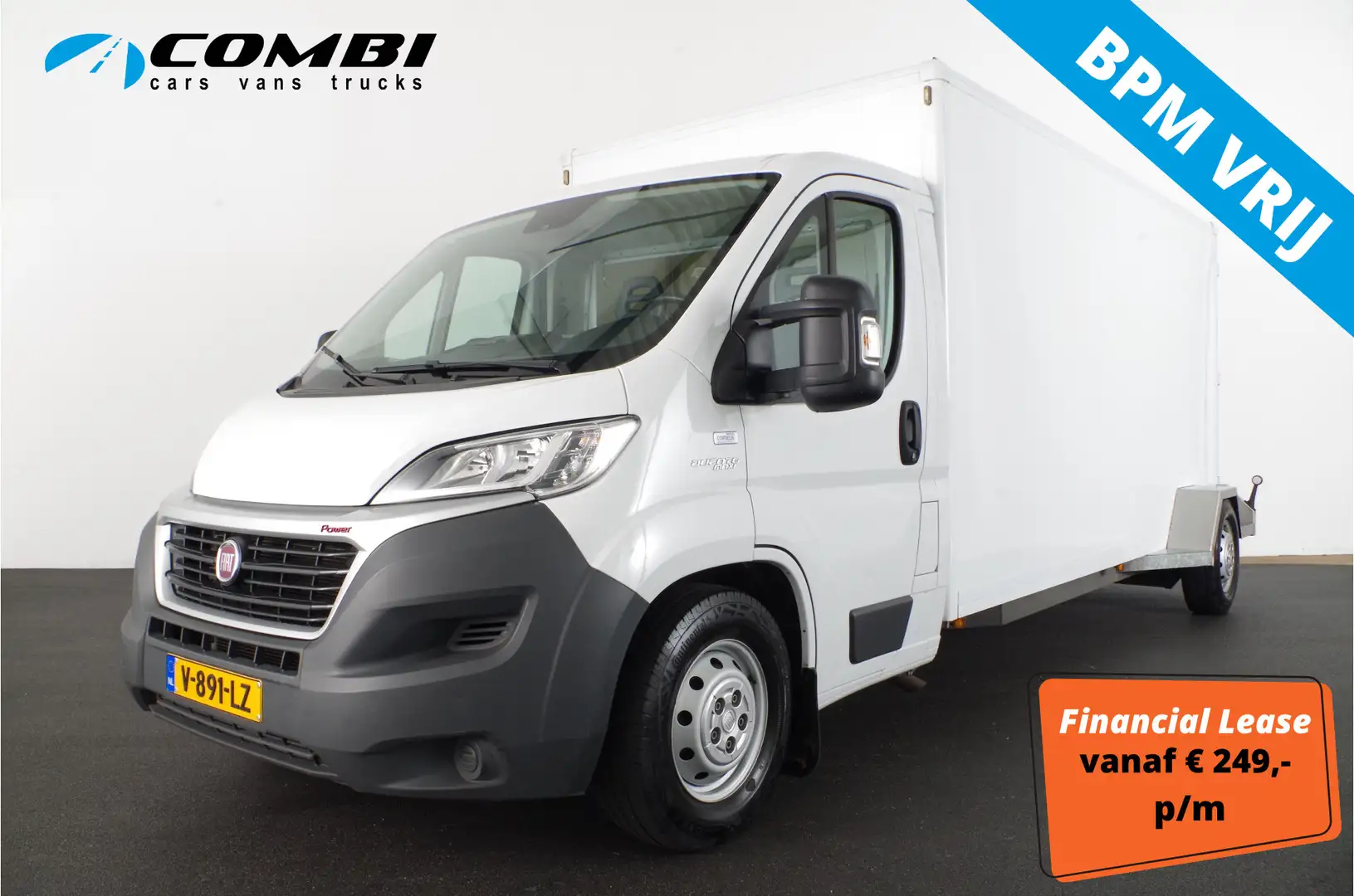 Fiat Ducato 35t  Veewagen/Paardenvervoer/laadbak/slaap cabine Wit - 1