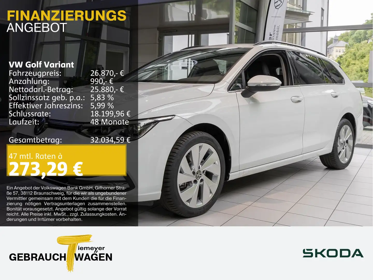 Volkswagen Golf Variant 2.0 TDI DSG STYLE LED KAMERA NAVI Weiß - 1