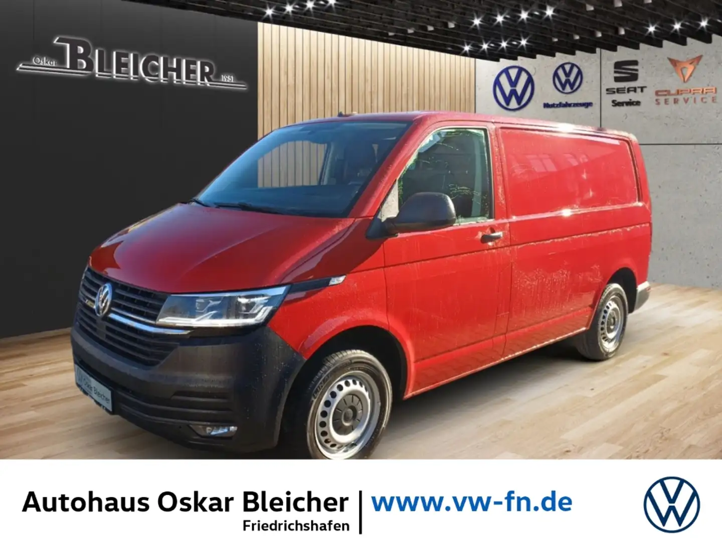 Volkswagen Transporter Kasten 2.0 TDI L1H1 FWD  Beifahrerdoppels. Rot - 1