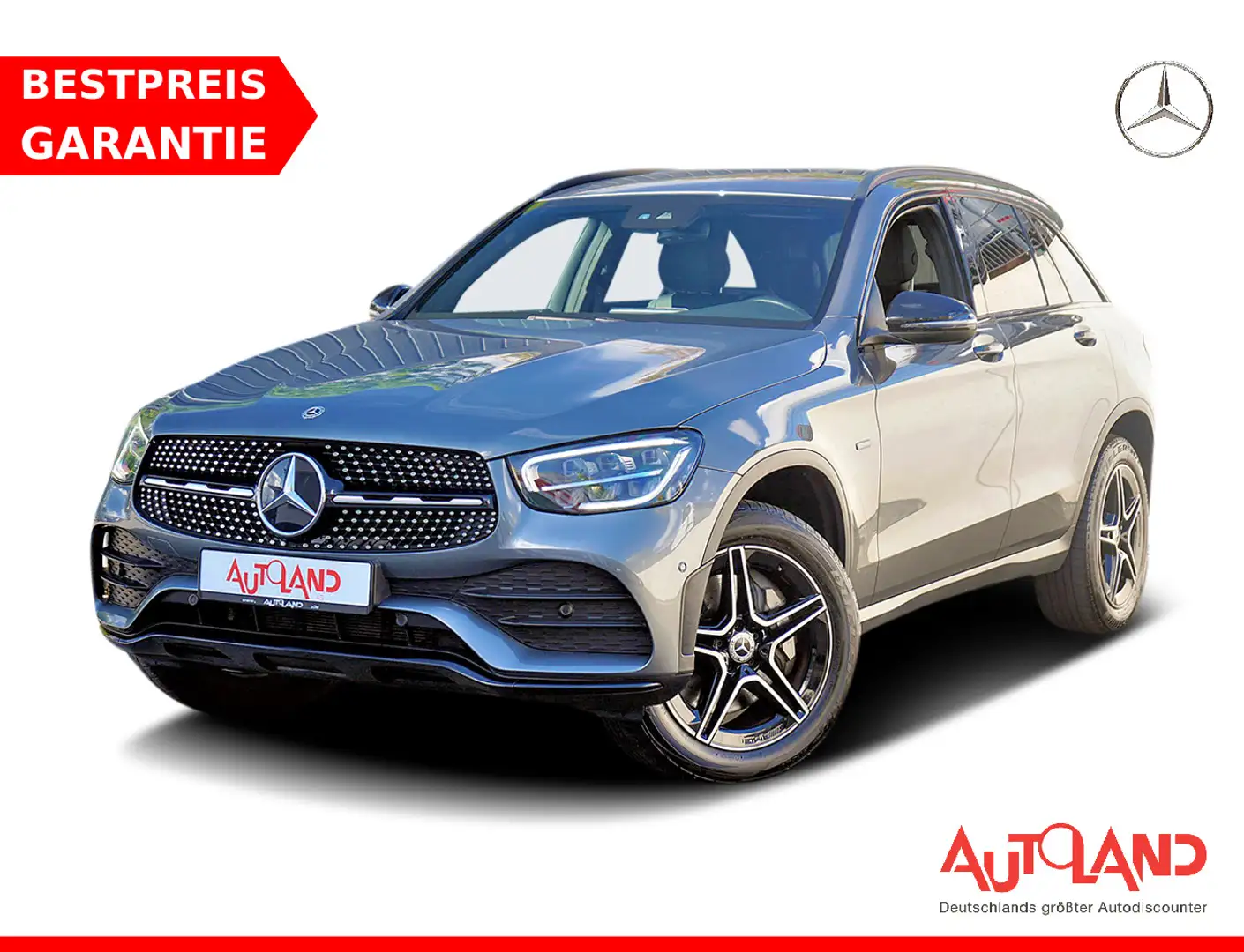 Mercedes-Benz GLC 300 GLC 300de 4M AMG-Line LED Navi Totwinkel ACC AHK Szürke - 1