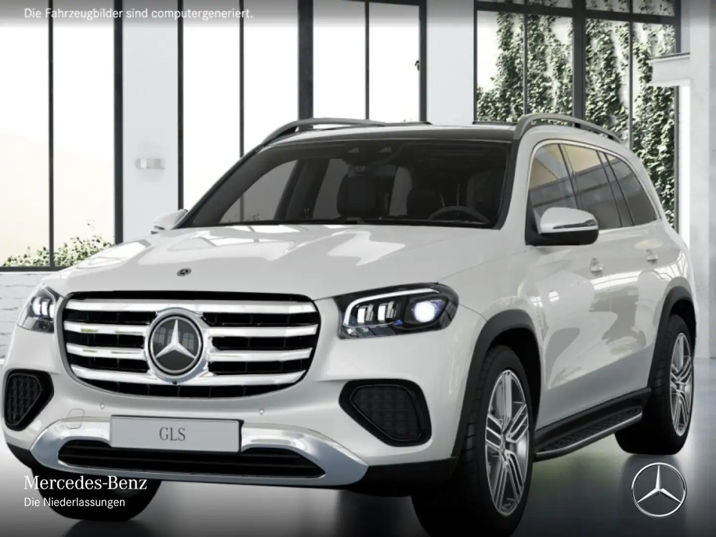 Mercedes-Benz GLS 450 4M PANO+360+AHK+MULTIBEAM+FAHRASS+STHZG+9G Weiß - 2