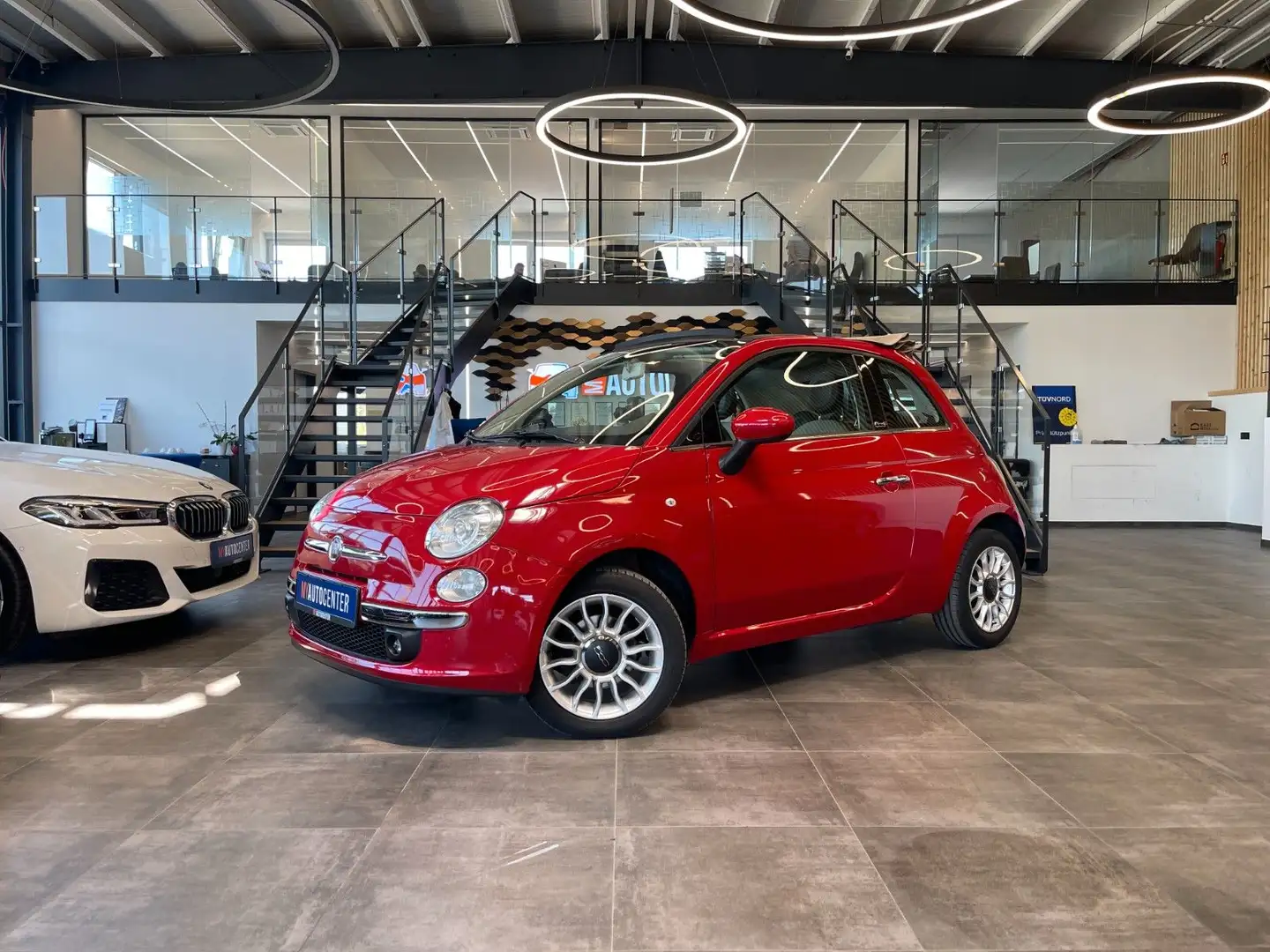 Fiat 500C 0.9 Twinair Dualogic-Aut Lounge*1.HAND*NAVI Rot - 1