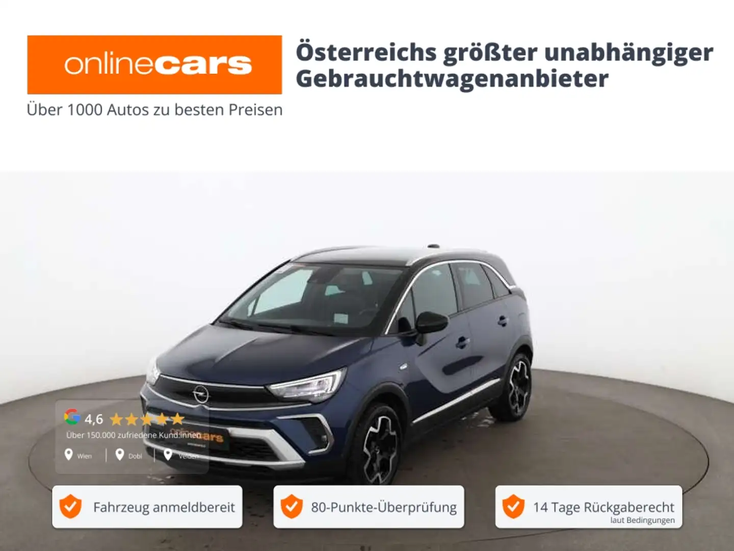 Opel Crossland 1.5 CDTi Ultimate LED HEAD-UP NAV LEDER Blau - 1