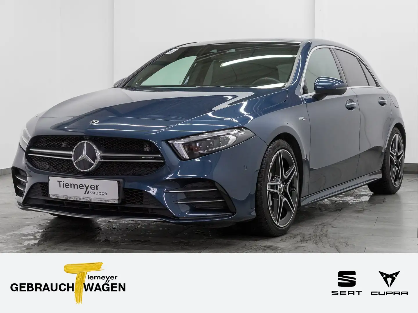 Mercedes-Benz A 35 AMG 4MATIC LED HuD PANO BURMESTER Modrá - 1