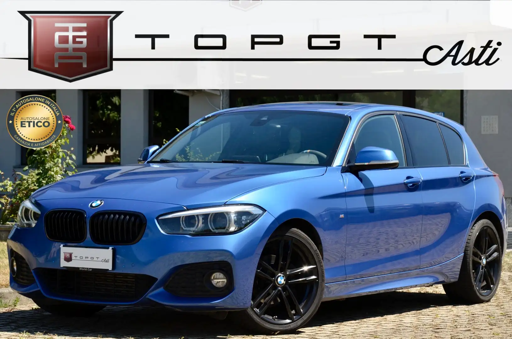 BMW 118 118d Msport 5p 150cv TETTO , SERVICE BMW , PERMUTE Blu/Azzurro - 1