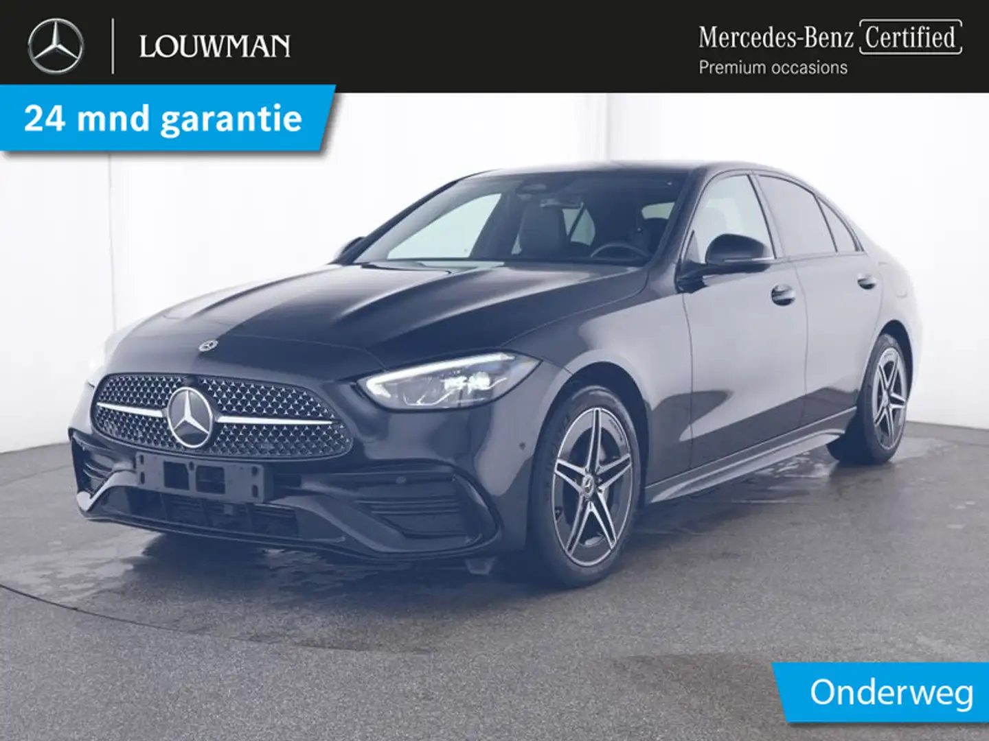 Mercedes-Benz C 300 e AMG Plug-In Hybride | AMG Line | Night Pakket | Zwart - 1