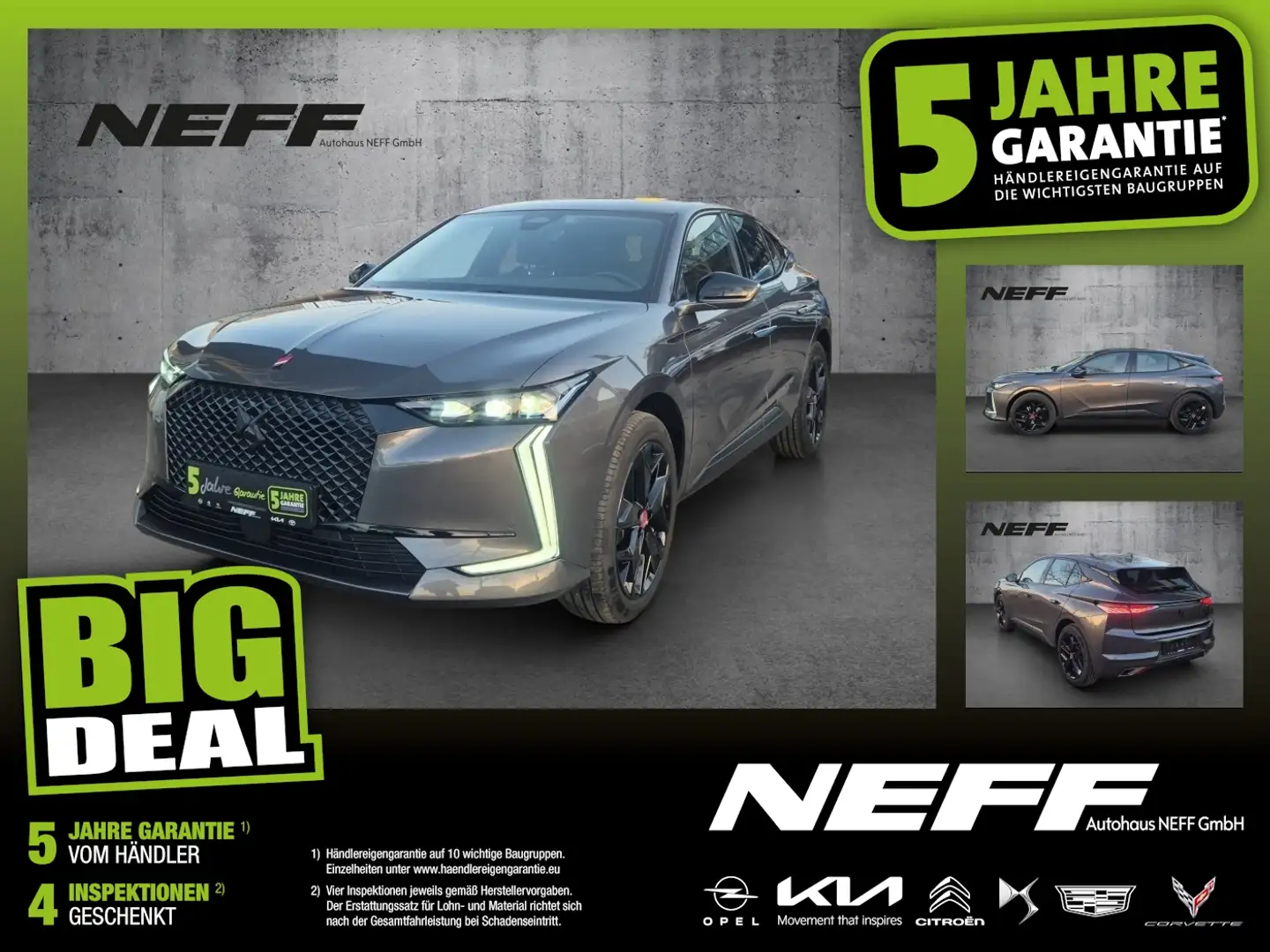 DS Automobiles DS 4 1.2 PureTech 130 S&S Performance Line LED Grau - 1