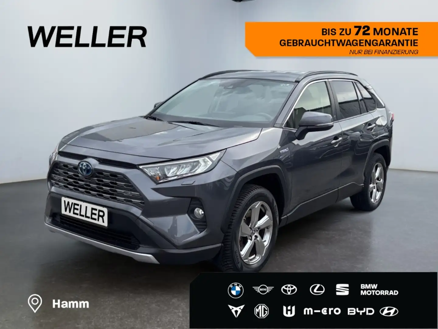 Toyota RAV 4 2.5 4x4 Hybrid Team D *AHK*el Heck*SHZ*Navi* Gris - 1