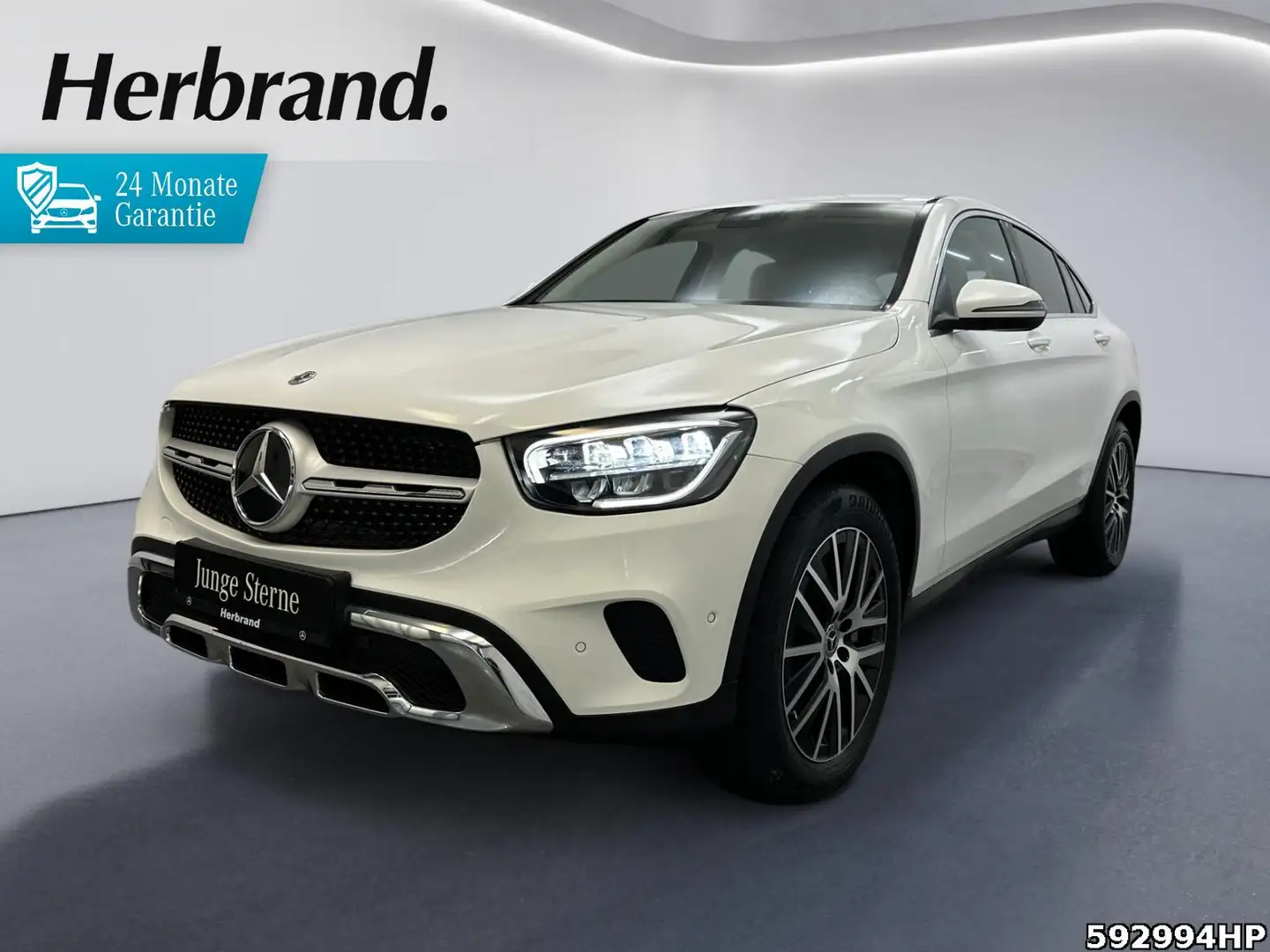 Mercedes-Benz GLC 220 d 4M Coupé MEMORY 19" CarPlay Rückfahrk. Weiß - 1