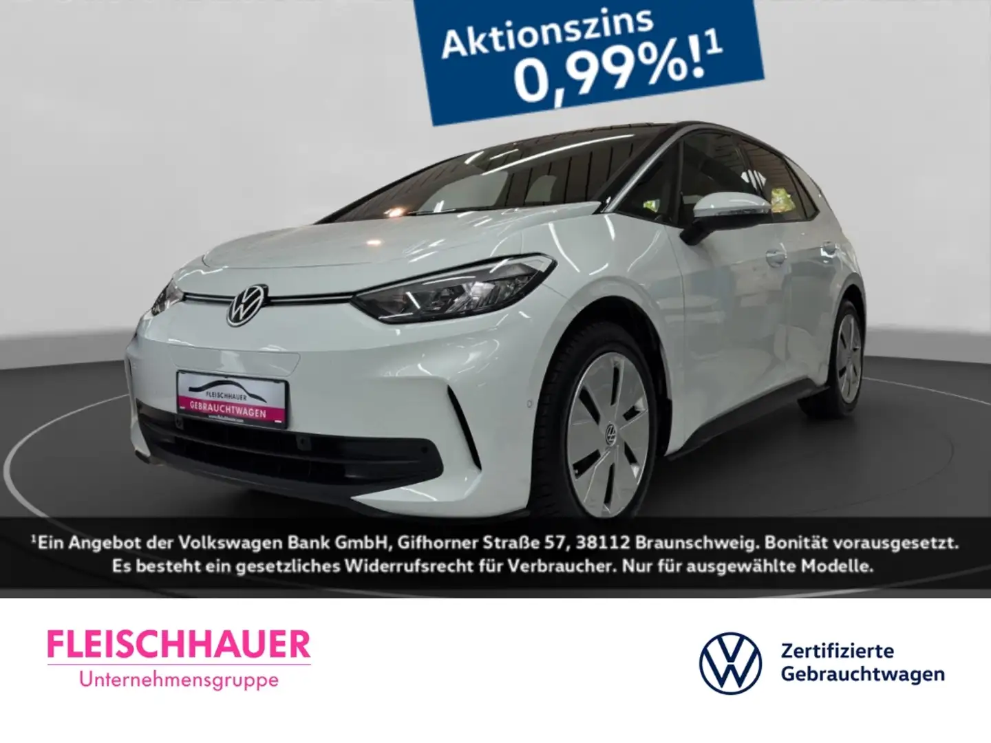 Volkswagen ID.3 Pro LED+ACC+NAVI+RFK+SHZ+DC+CARPLAY Weiß - 1