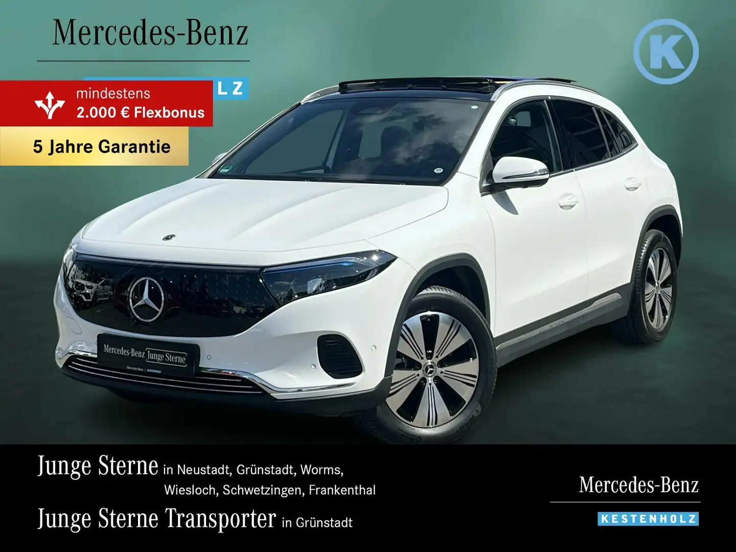 Mercedes-Benz EQA 300 EQA 300 4M PROGRESSIVE+VOR-DISTRO+PANO+360+EASYP Weiß - 1
