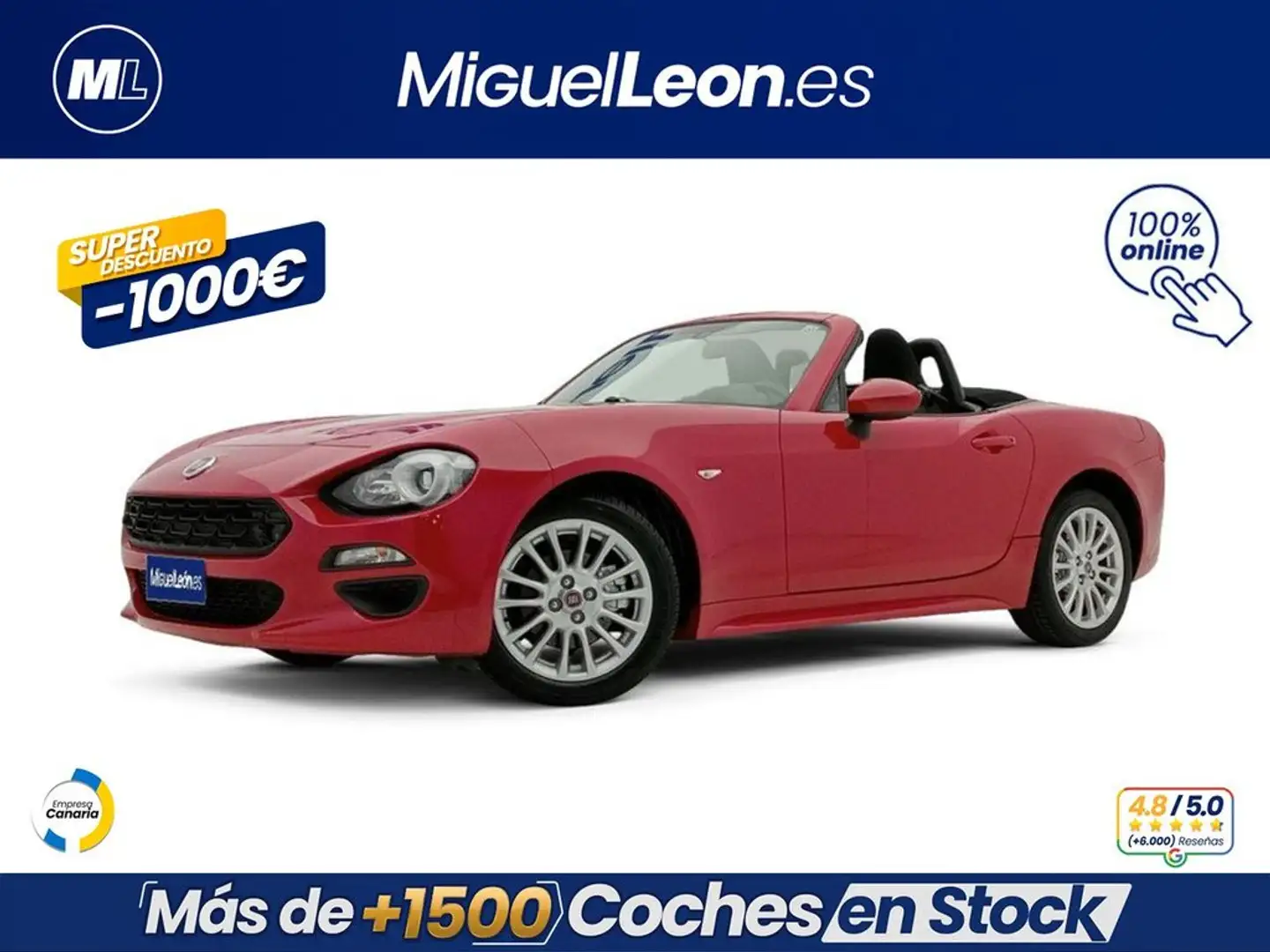 Fiat Spider Europa Lusso Rot - 1