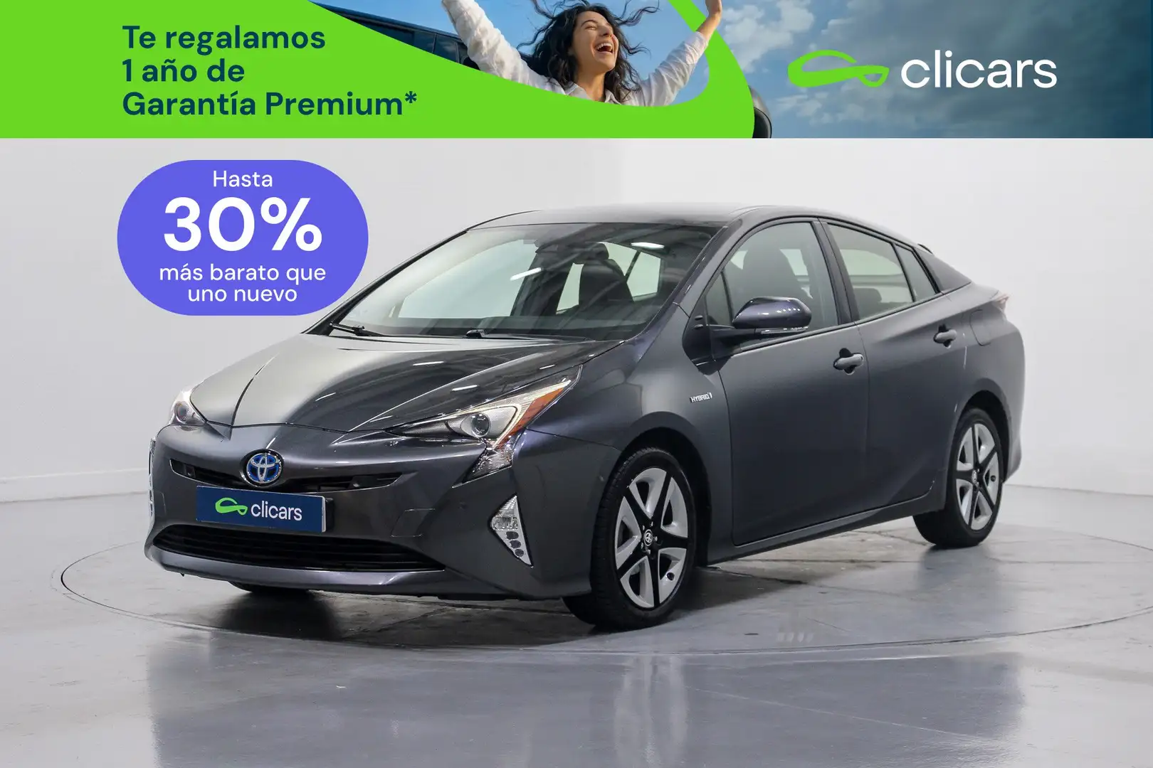 Toyota Prius 1.8 Advance Gris - 1