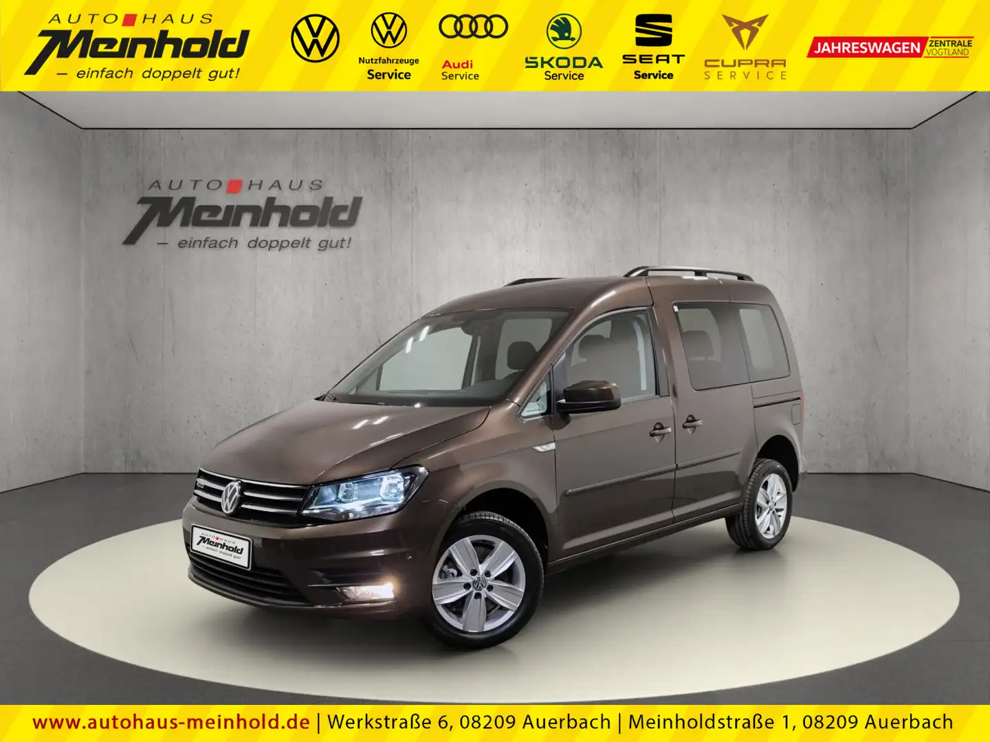 Volkswagen Caddy 2.0 TDI DSG 4motion Comfortline, Navi, DAB Bruin - 1