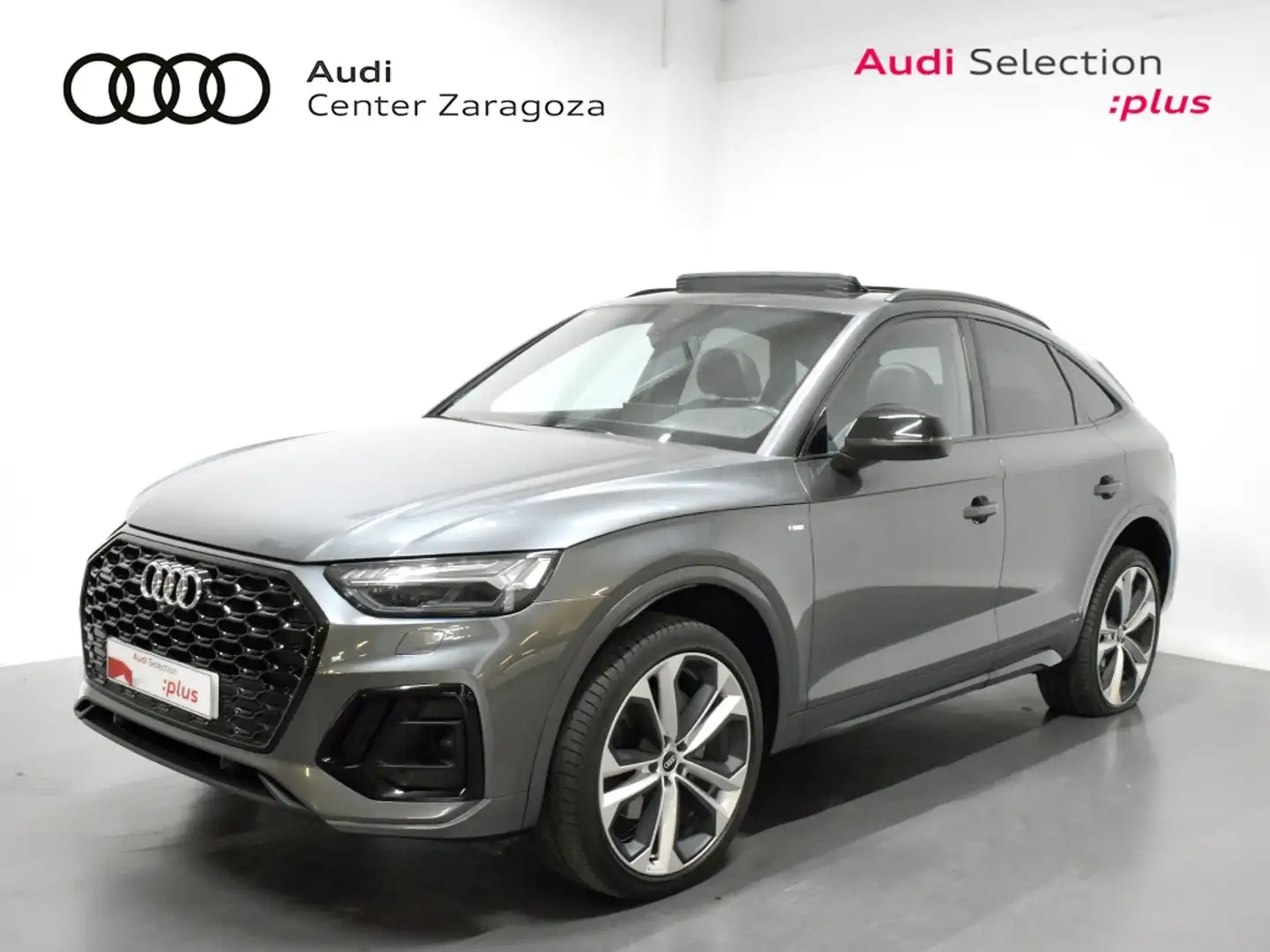 Audi Q5 Sportback 40 TDI quattro-ultra Black line S tronic Grijs - 1