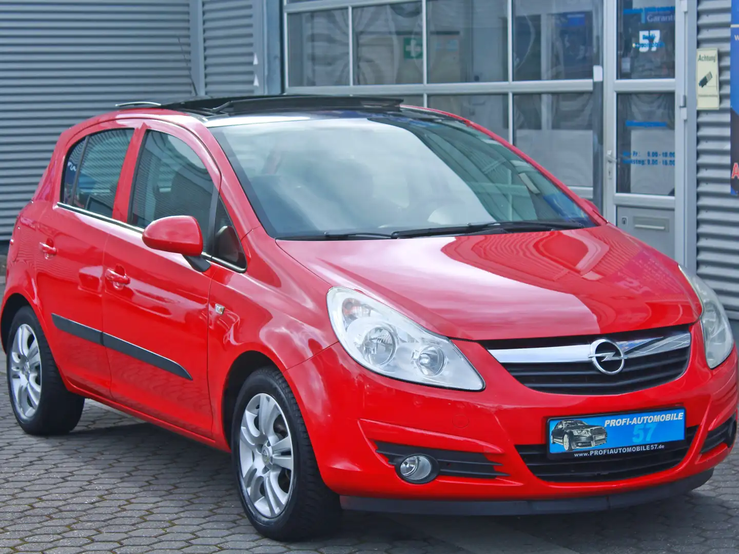 Opel Corsa 1.2 Twinport *PANORAMADACH*PDC*1.HAND* Rot - 1