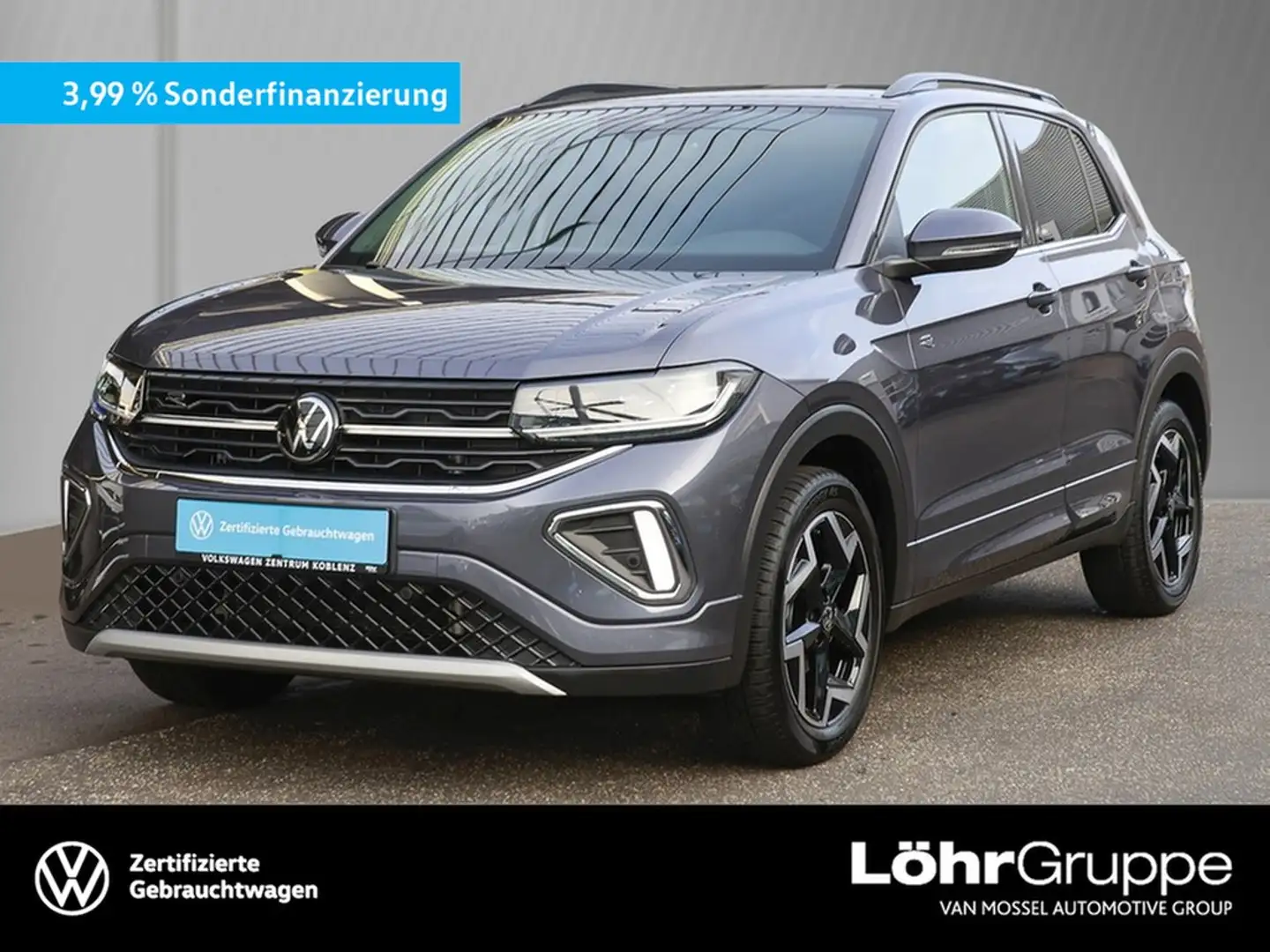 Volkswagen T-Cross 1.5 TSI DSG R-Line AHK/Navi/RFK Grau - 1
