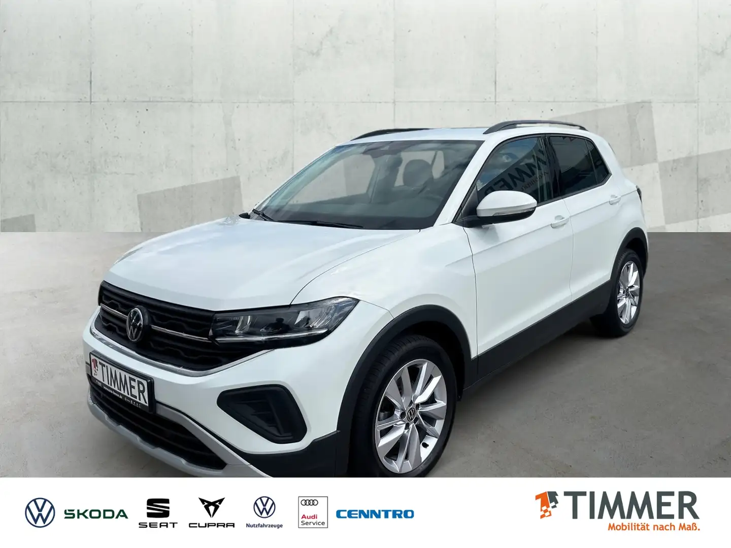 Volkswagen T-Cross 1.0 TSI LIFE *AHK *LED *ACC *VIRTUAL *APP *NAVI * Weiß - 1