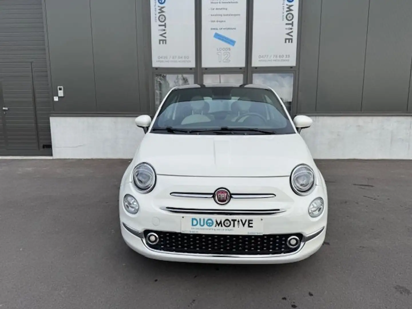 Fiat 500 1.0i MHEV, sensoren, Pano dak,Carplay, Autom airco Blanc - 2