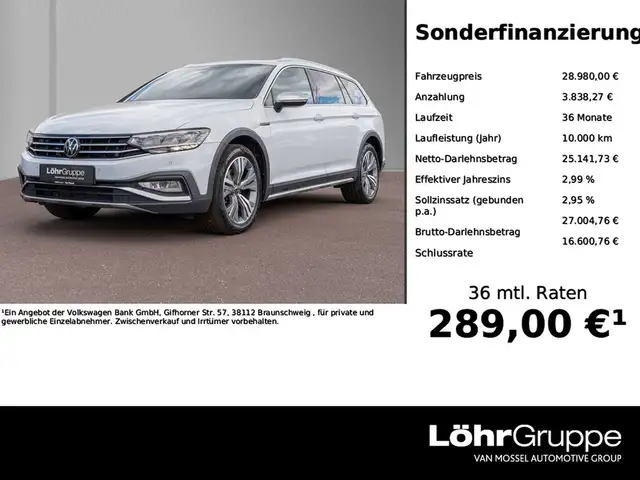 Volkswagen Passat Alltrack 2.0 TDI DSG 4Motion AHK