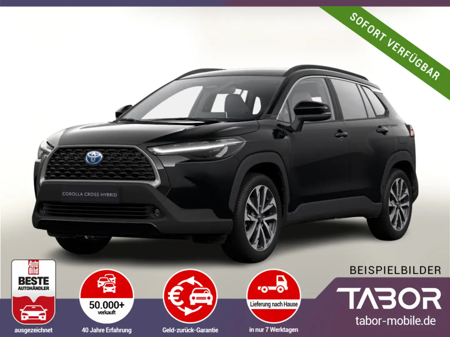 Toyota Corolla Cross 2.0 Hybrid 197 CVT TeamD SHZ LED Schwarz - 1