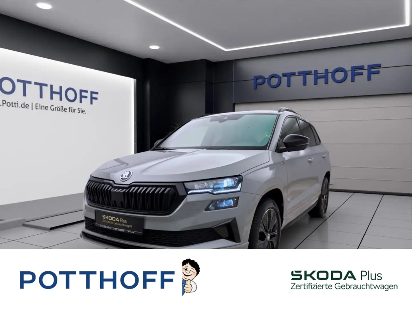 Skoda Karoq 2.0 TSI DSG 4x4 SPORTLINE NAVI MATRIX PDC SITZHZG Grau - 1