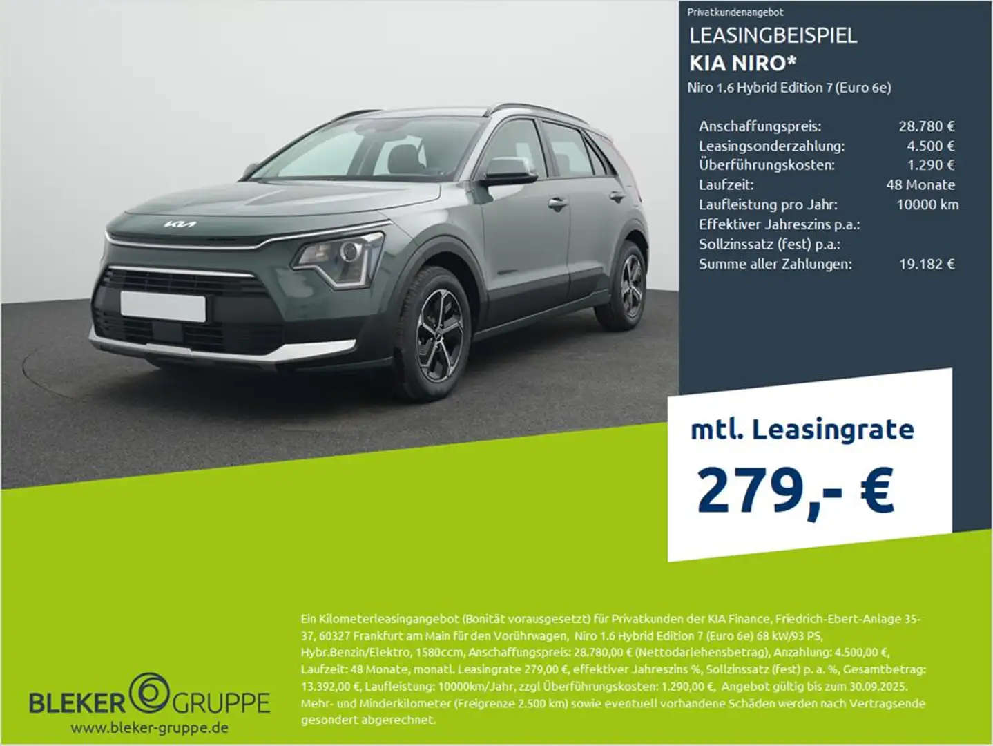 Kia Niro Niro 1.6 Hybrid Edition 7 (Euro 6e) Vert - 1