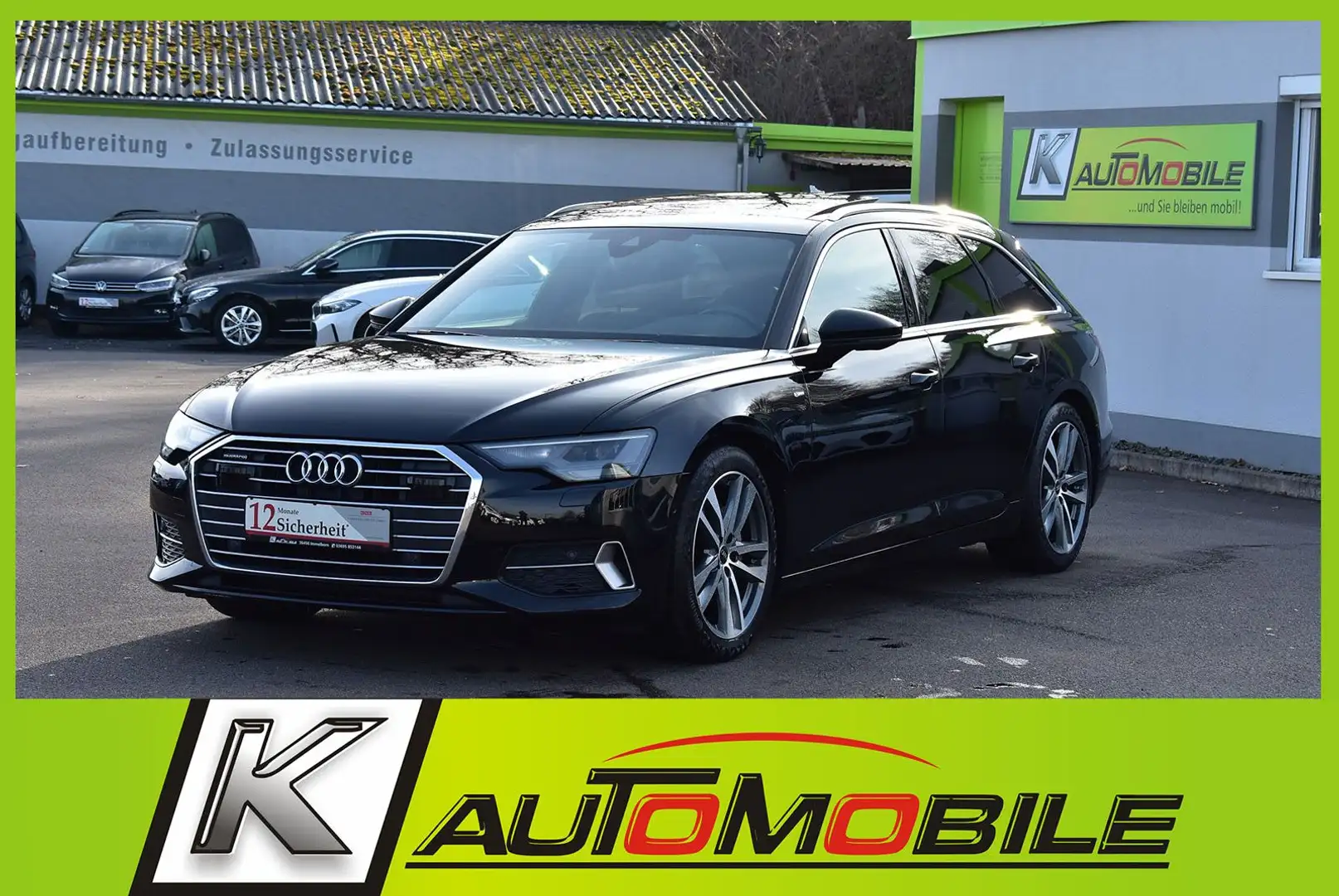 Audi A6 40TDI quattro S-line+Panorama+STHZ+Kamera+ACC Noir - 1