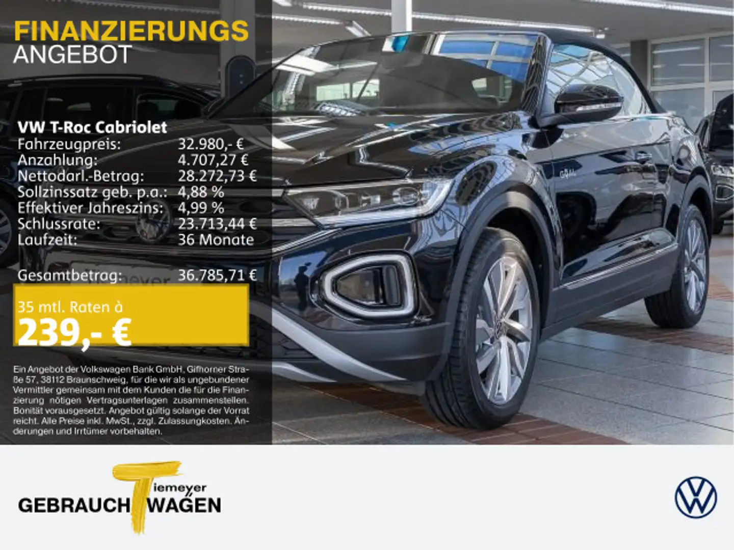Volkswagen T-Roc 1.5 TSI DSG GOAL STYLE LED+ NAVI Schwarz - 1