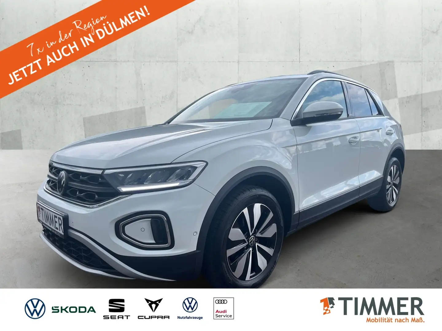 Volkswagen T-Roc 1.0 TSI MOVE *LED *RKAM *VIRTUAL *SITZHZG *LM *PD Blanc - 1