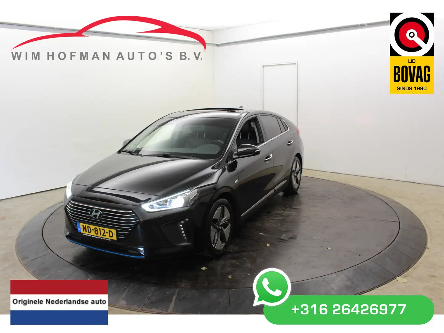 Hyundai IONIQ 1.6 GDi Premium Leer Pano PDC Elk. Stoel Adap Crui Noir - 1
