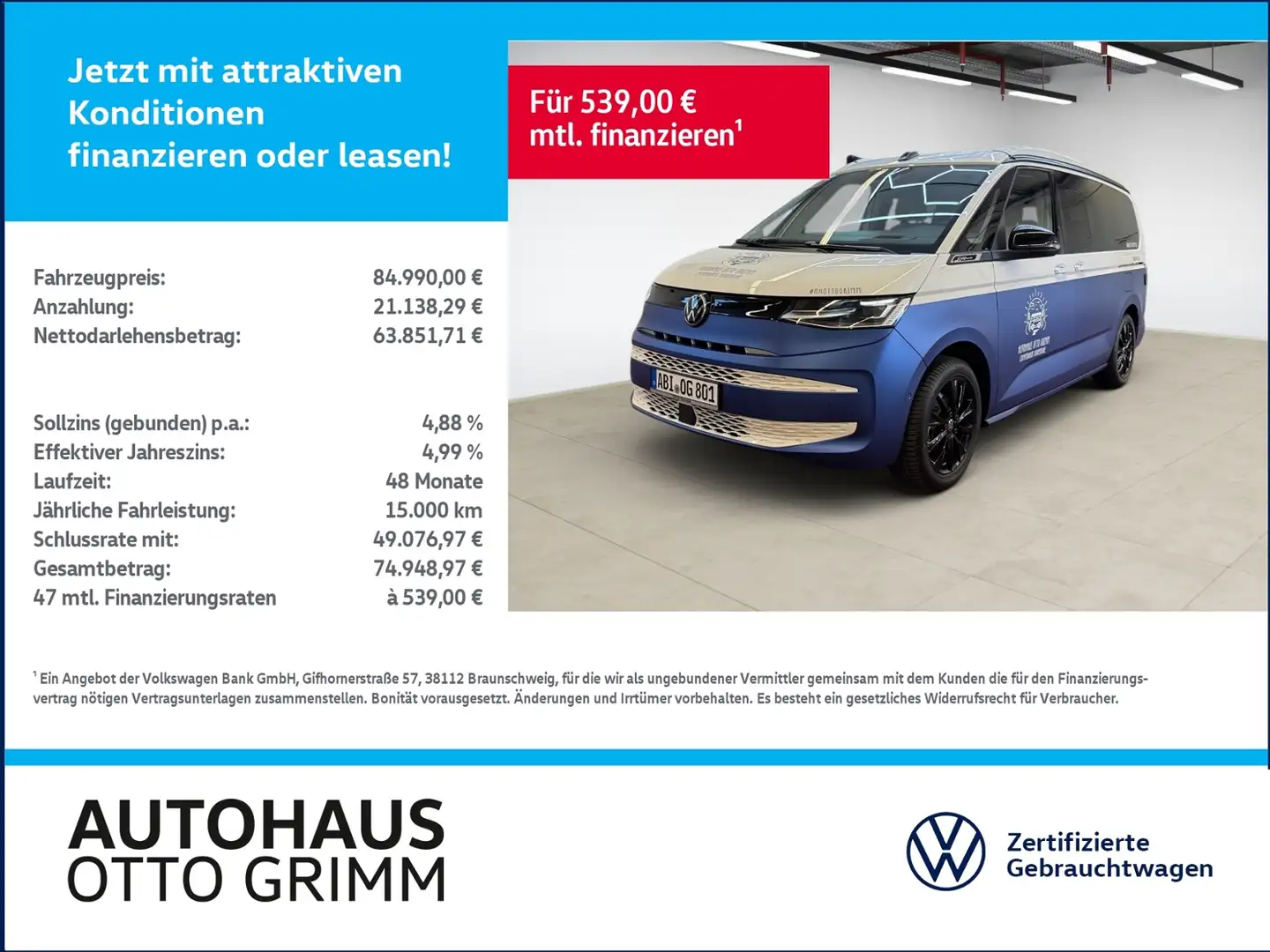 Volkswagen T7 California 2.0 TDI Beach Tour DSG AHK KLIMA LED NAVI ALU Weiß - 1
