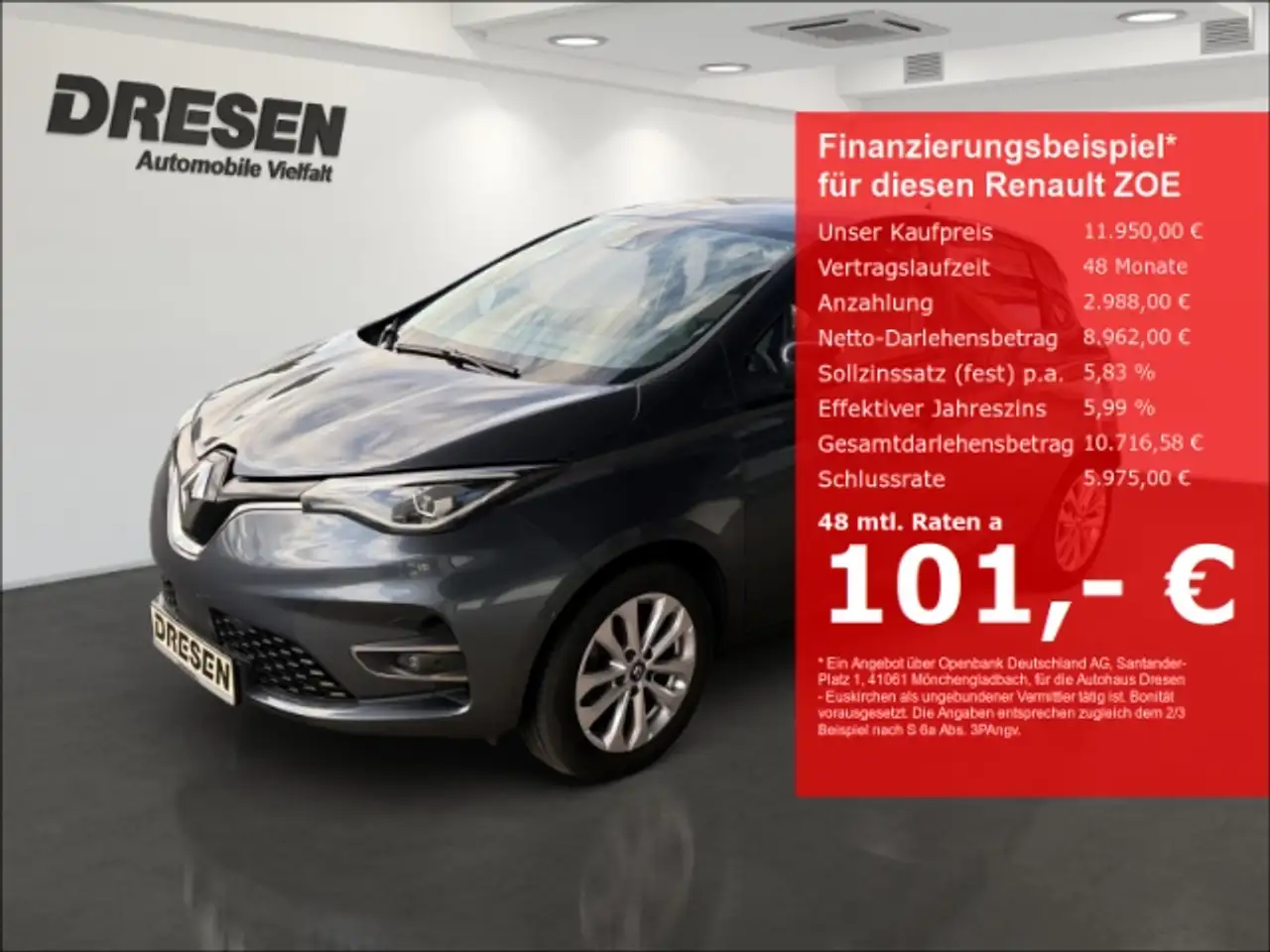 Renault Zoe 52 kWh Intens R135 Z.E. 50 (100 kW 136 PS)