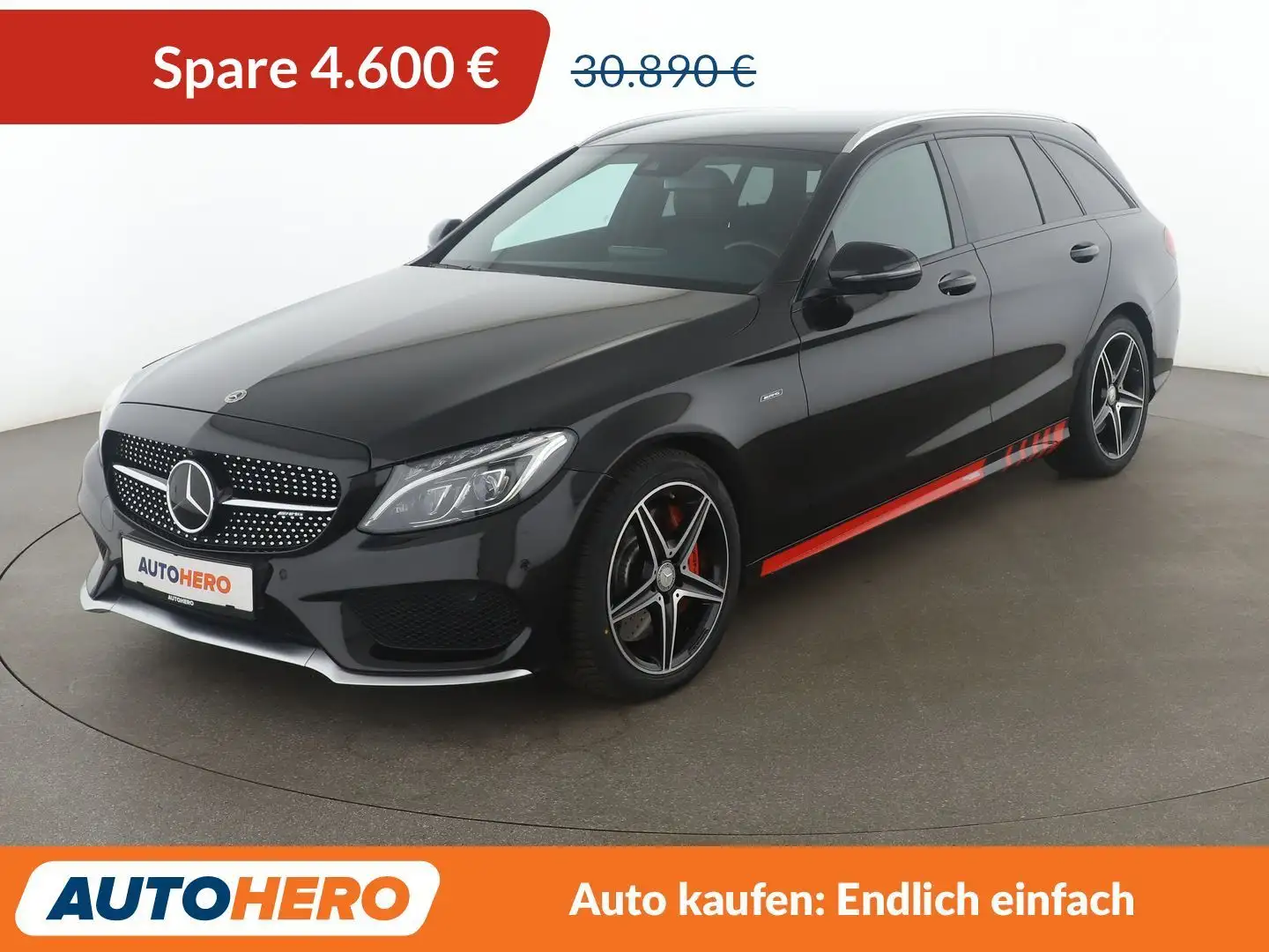 Mercedes-Benz C 450 C 450 T 4Matic AMG Aut. *NAVI*LED*360°*ACC* Schwarz - 1